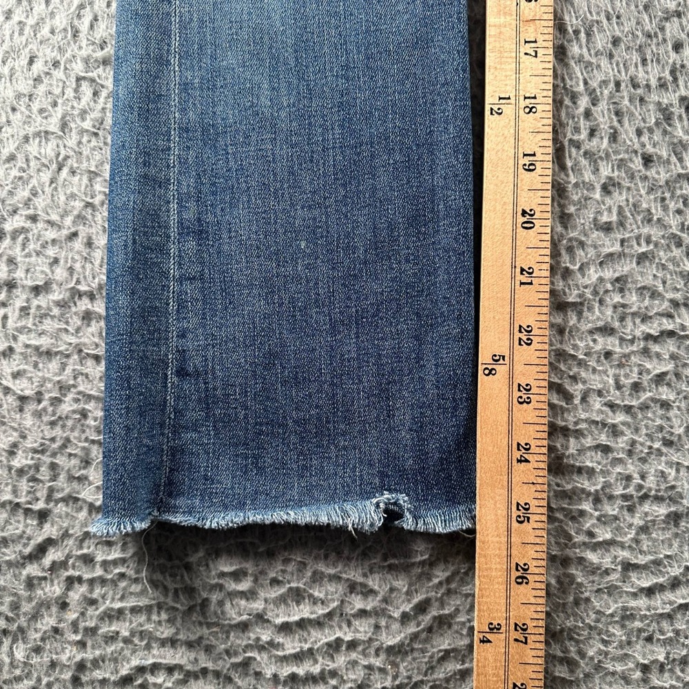 MOTHER Jeans Womens 26 The Insider Crop Fray Gypsy Distressed Raw Hem Cropped - Picture 9 of 15
